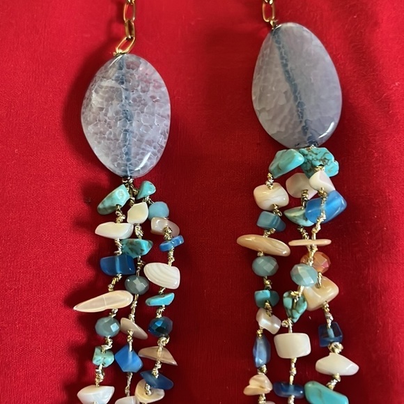 EP New York long necklace with beads and stones. - Picture 3 of 6